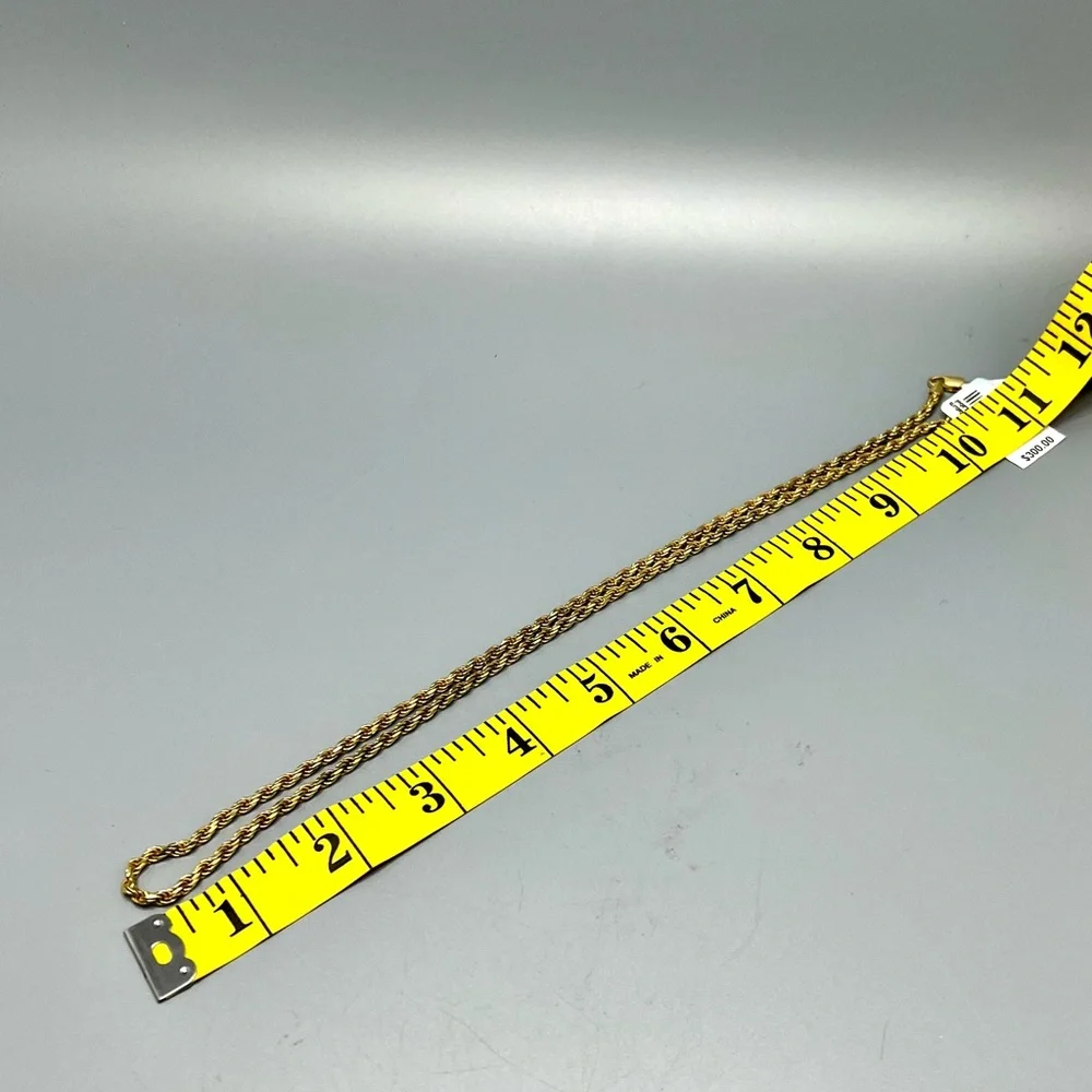 Giani Bernini 18k Over Sterling Silver Rope Necklace 22” Unisex - Picture 2 of 6